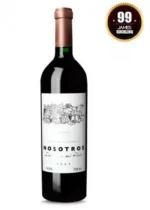 Domínio Del Plata Nosotros 2015 Mendoza, 99 Pntos, 18 meses em barricas de carvalho francês.