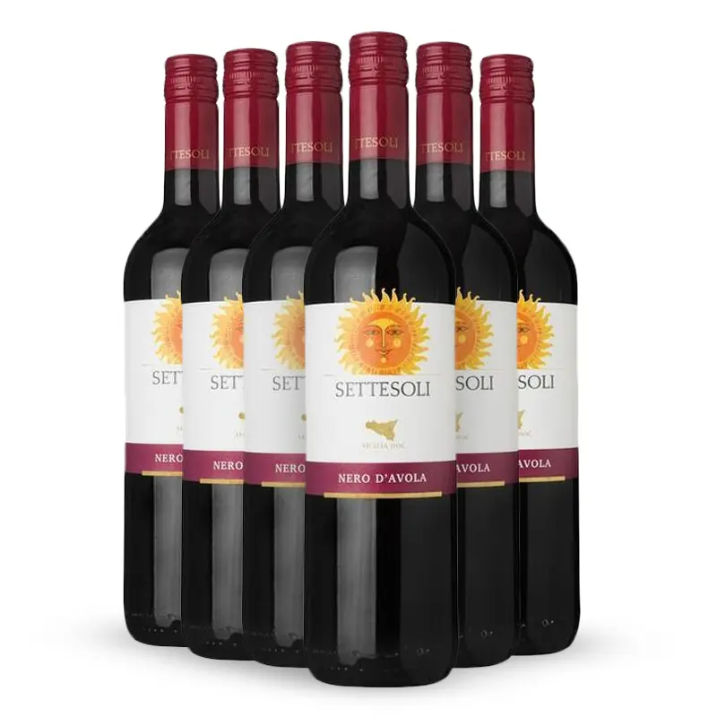 Kit Settesoli Nero D’avola 2015 Vinhos da Itália Região Sicilia