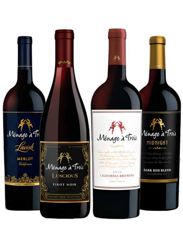 Kit Ménage à Trois Califórnia, Vinhos Americanos Exclusivos
