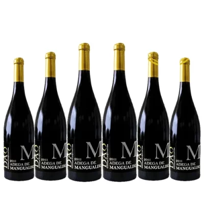 Pack Vinhos Portugueses Adega de Mangualde Dão - Compre 04 e Leve 06. Portugal Uvas Touriga Nacional, Jaen, Alfrocheiro e Tinta Roriz