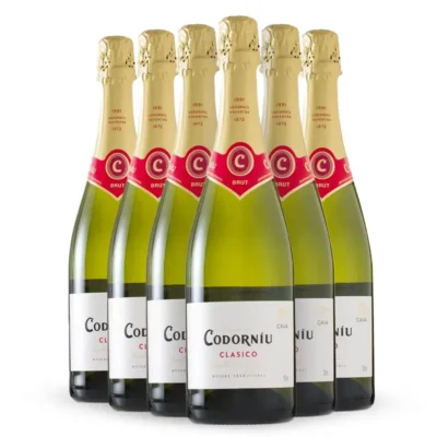Kit Cava Codorníu Clásico Brut Espumante Espanhol 750ml