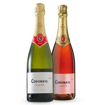 Kit Cava Codorníu Clásico Brut e Rosé Espumantes Espanhois 750ml