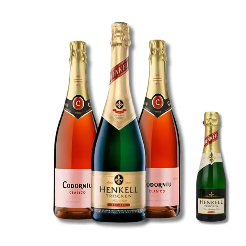 Espumantes Henkell e Codorníu Brut Rosé, Espumante Espanhol e Espumante Alemão