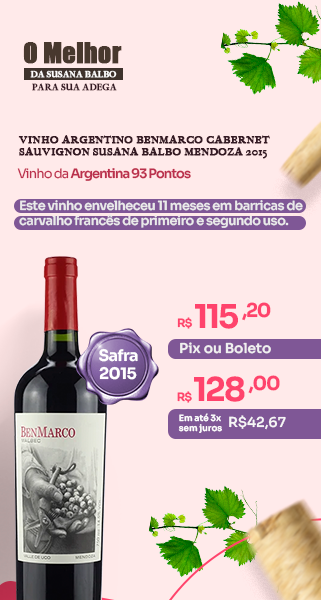 Vinho Argentino BenMarco Cabernet Sauvignon Susana Balbo Mendoza 2015