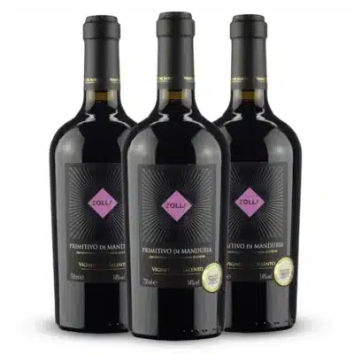Degustação Vertical Vinho Italiano Zolla Primitivo di Manduria 2017 18 19