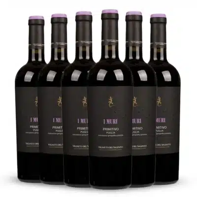 Kit 6 Vinhos Italianos - I Muri Primitivo di Manduria 2017