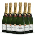 Kit Champagne 6 Taittinger Brut Réserve 750ml. Champagne Francês