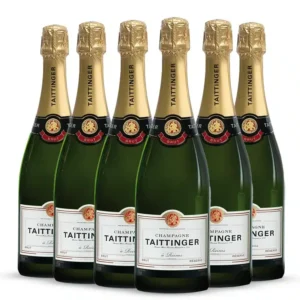 Kit Champagne 6 Taittinger Brut Réserve 750ml. Champagne Francês