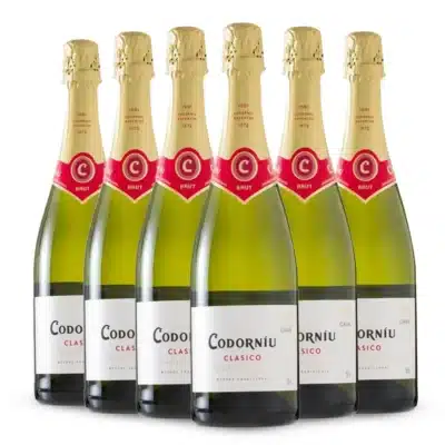 Kit Espumante Para Eventos e Festas 30 Garrafas Cava Codorníu Clásico Brut Espumante Espanhol 750ml