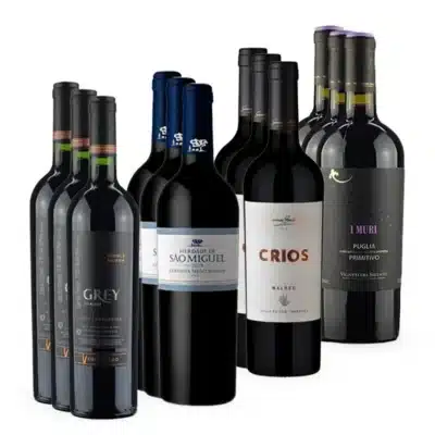 12 Garrafas Portugal Italia Chile e Argentina