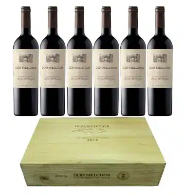 Caixa de Madeira Don Melchor Cabernet Sauvignon 2016 Valle del Maipo Caixa de Madeira com 6 Garrafas