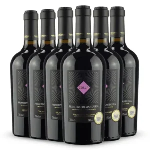Vinho Italiano Zolla Primitivo di Manduria 2017 750ml Pack com 06