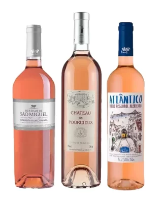kit vinho rose