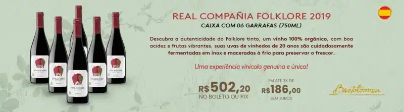 Vinho Espanhol 100% Orgânico