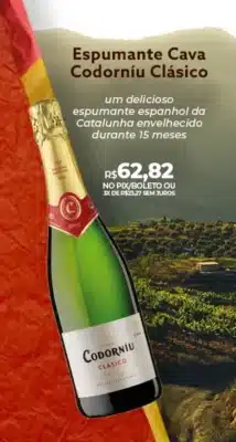 Espumante Cava Codorníu Clásico Brut Espanhol banner