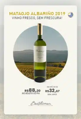Vinho Branco Uruguaio Mataojo Albariño Fresco 2019 mobile