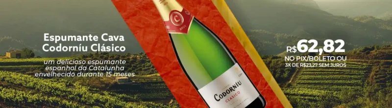 Espumante Cava Codorníu Clásico Brut Espanhol banner