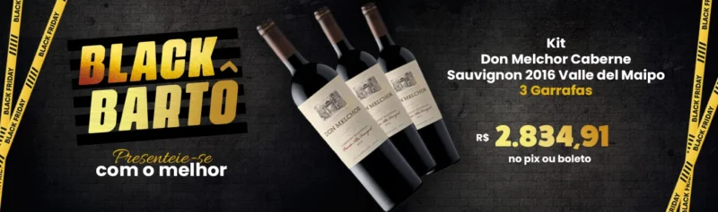 Black Friday - Kit Don Melchor Cabernet Sauvignon 2016 Valle del Maipo – 3 Garrafas