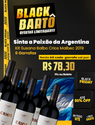 Black Friday Kit Susana Balbo Crios Malbec 2019 Vinho Argentino – 6 Garrafas