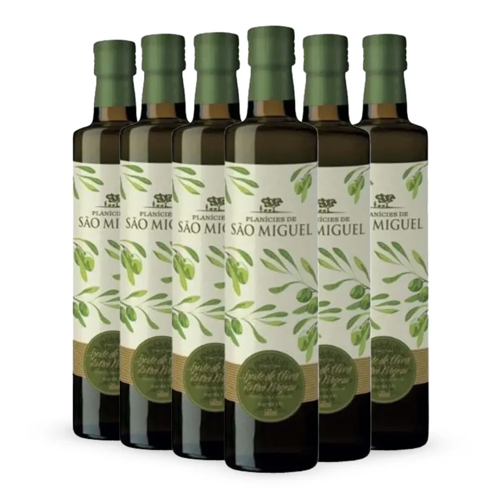 Kit Azeite de Oliva Planícies de São Miguel Extra Virgem 500ML – 6 garrafas Kit Azeite de Oliva Planícies de São Miguel Extra Virgem 500ML – 6 garrafas
