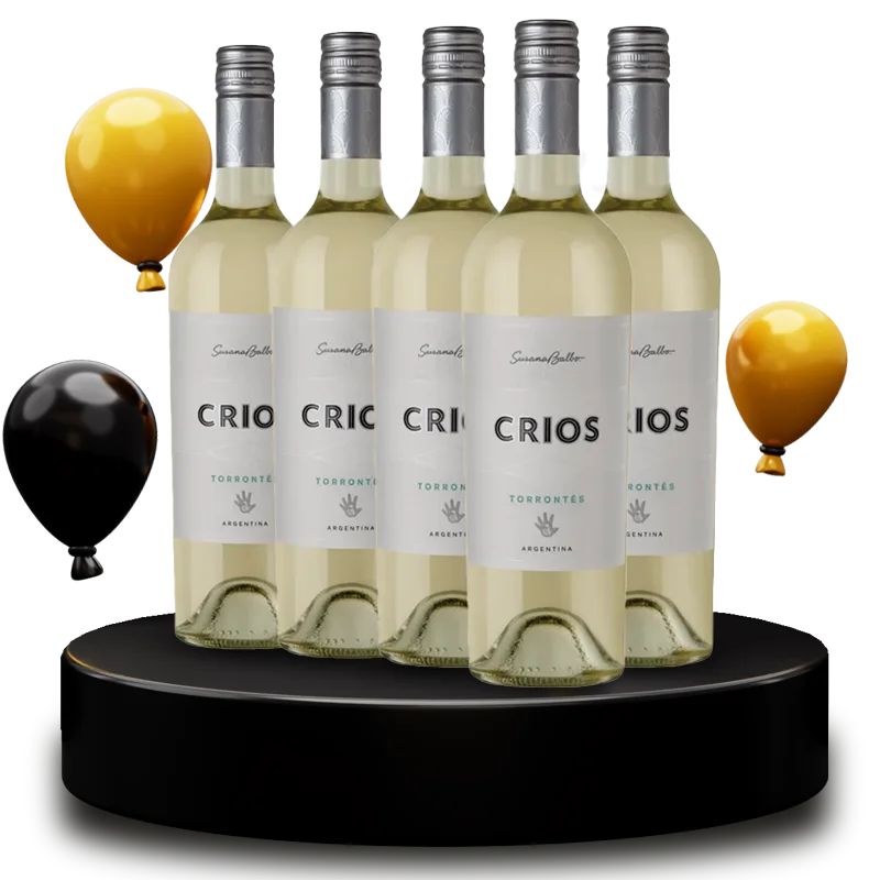 Kit Crios de Susana Balbo Torrontes 2021 Vinho Branco Argentino 750ml - 5 Garrafas BLACK FRIDAY 15% 2