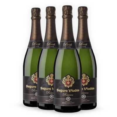 Kit Espumante Cava Segura Viudas Reserva Brut – 4 Garrafas