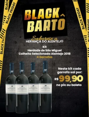 Black Friday Kit Herdade de São Miguel Colheita Selecionada Alentejo 2018 – 4 Garrafas