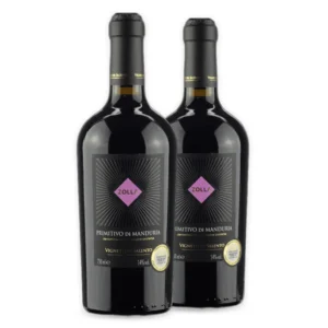 Kit Vinho Italiano Zolla Primitivo di Manduria 2018 750ml – 2 Garrafas