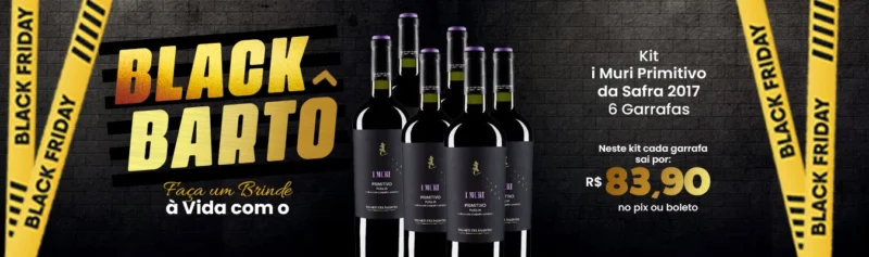 Black Friday Kit i Muri Primitivo da Safra 2017 - 6 Garrafas