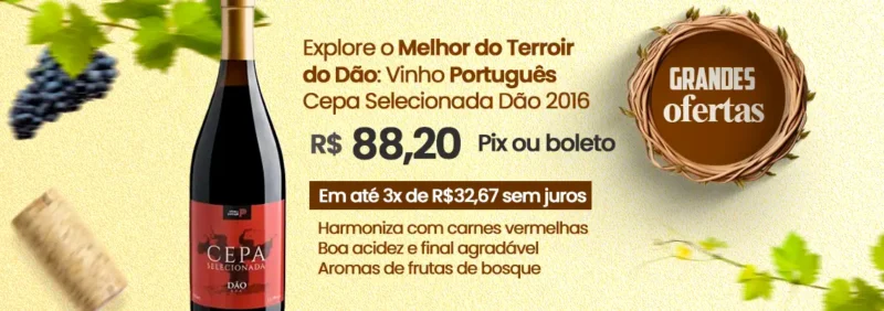 Vinho Português Cepa Selecionada Dão 2016 750ml