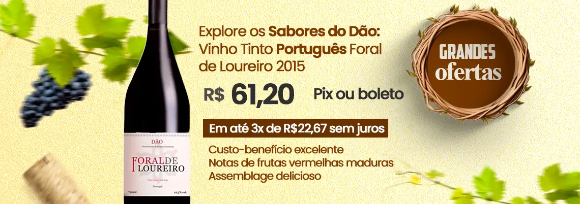 Vinho Tinto Português Foral de Loureiro 2015 Dão 750ml