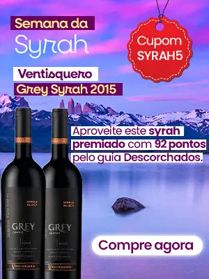 Vinho Tinto Ventisquero Grey Syrah 2015 Valle del Maipo Chileno 92 Pontos