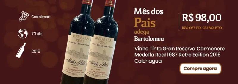Vinho Tinto Gran Reserva Carmenere Medalla Real 1987 Retro Edition 2016 Colchagua 1140x402