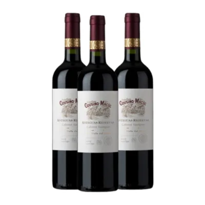 Kit Cousiño Macul Antiguas Reserva Cabernet Sauvignon 2011 (Pague 2, Leve 3)