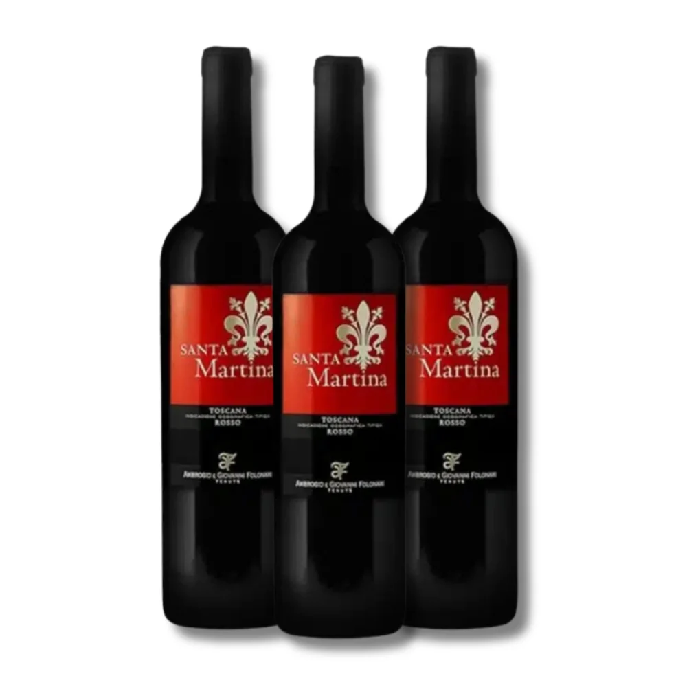 Vinho Tinto Italiano Santa Martina Rosso IGT 2011 Toscana (Pague 2, Leve 3)