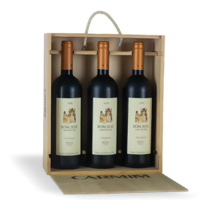 Vinho Tinto Bom Juiz Alentejo Reserva 2018- Caixa de Madeira com 3 Garrafas