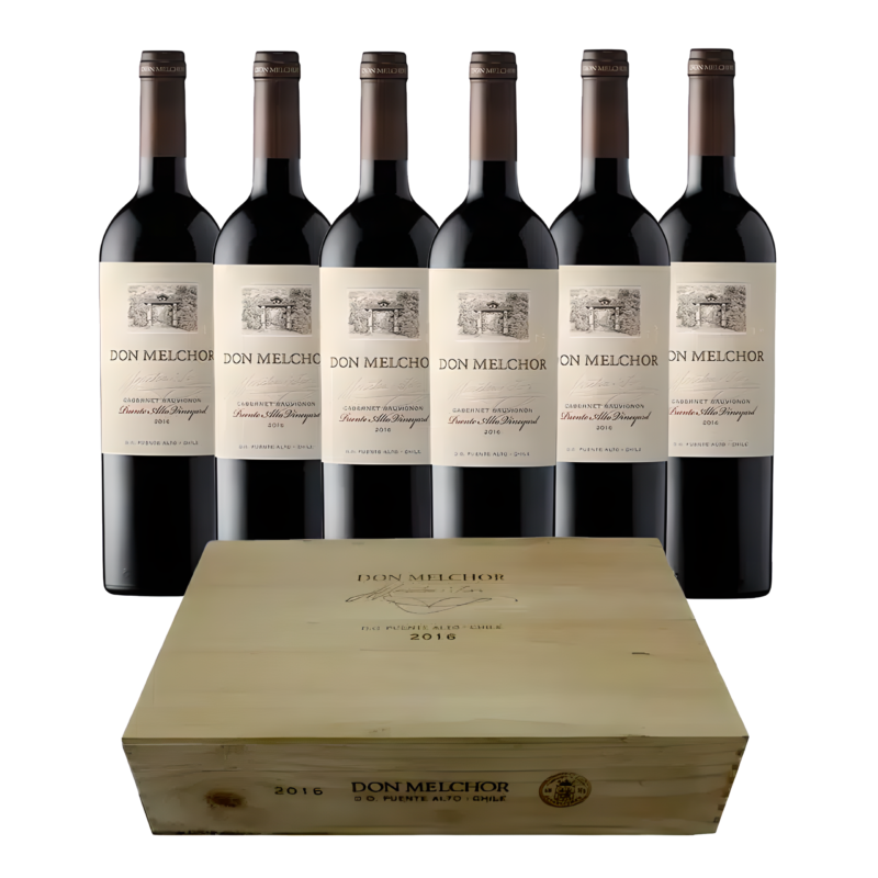 2016 Don Melchor Cabernet Sauvignon Valle del Maipo Caixa de Madeira- 6 Garrafas