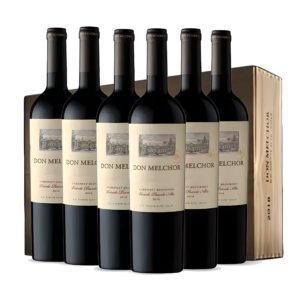 100 Pontos 2018 Don Melchor Cabernet Sauvignon Caixa de Madeira com 6 unidades