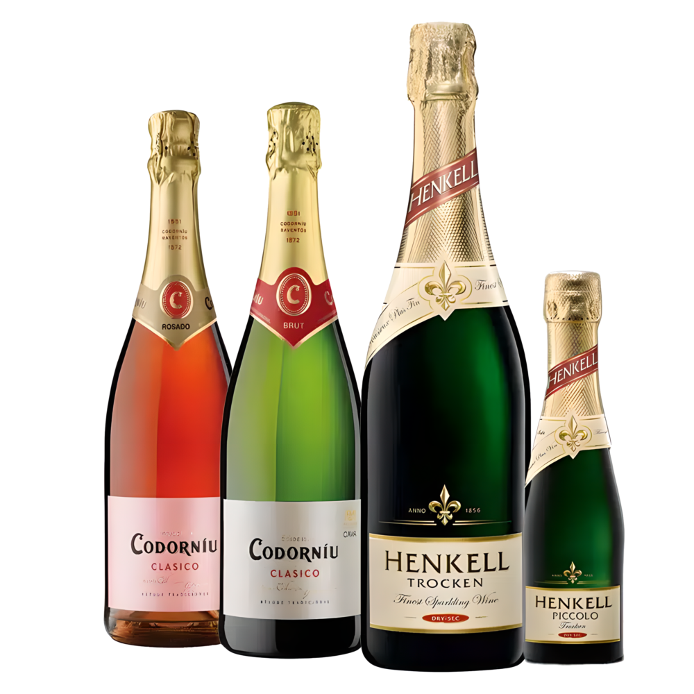 KIT Espumantes Alemães Henkell e Espumantes Espanhois Codorníu