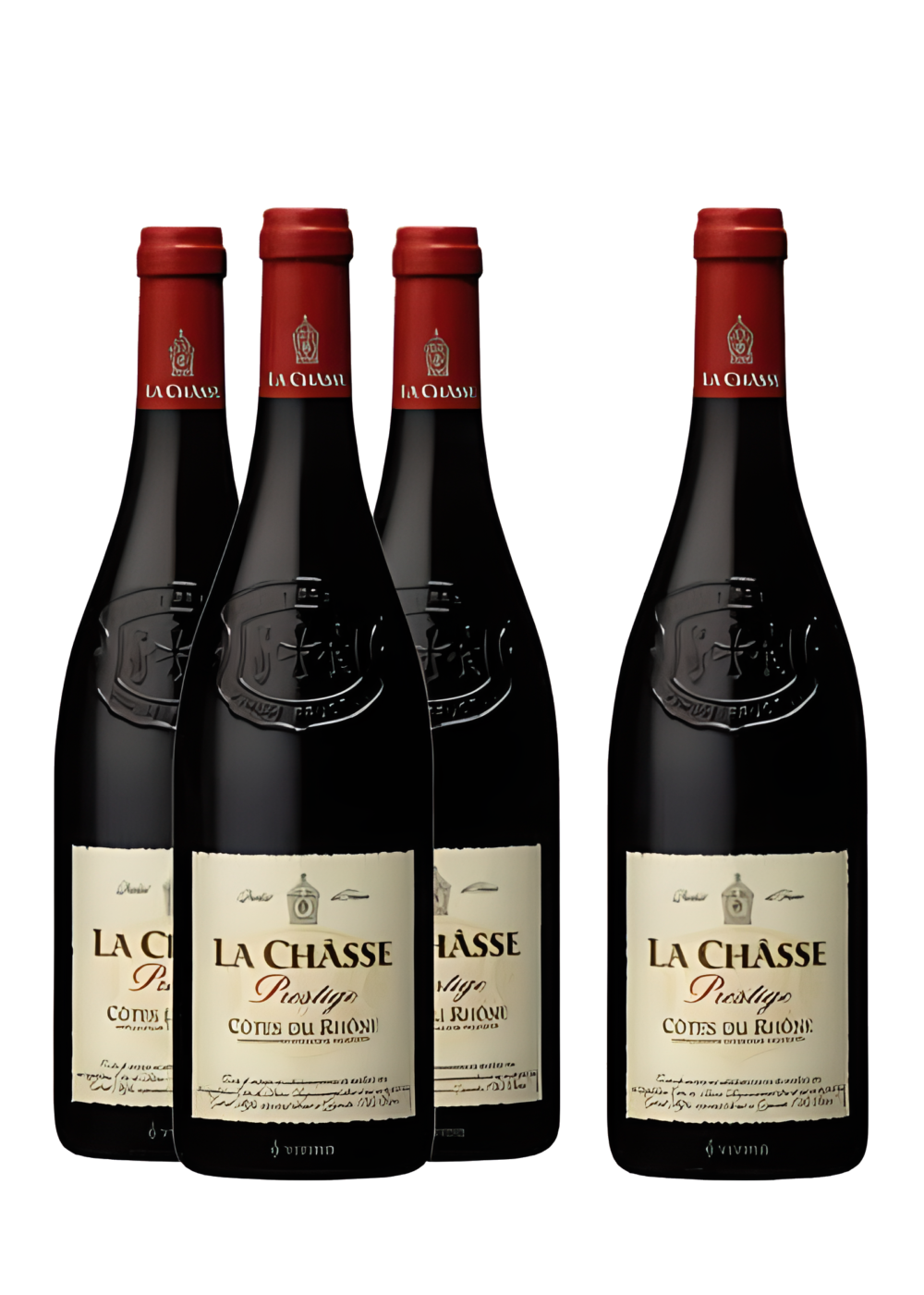 KIT La Châsse Prestige 2011 Cotes Du Rhone, compre 03 leve 04