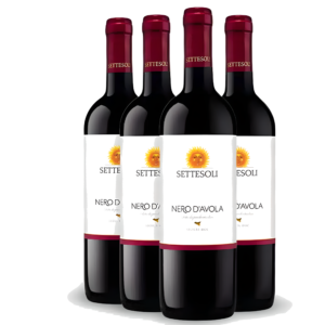 Kit Vinhos Italianos Settesoli Nero D’avola 2015 Sicilia 4 garrafas
