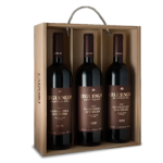 Kit 3 Reguengos Garrafeira dos Sócios Alentejo DOC 2017 Caixa de Madeira Vinhos Portugueses Região de Alentejo