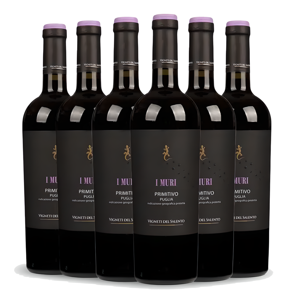 Kit I Muri Primitivo 2017 - 6 Vinhos Italianos