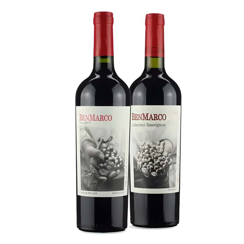 Kit BenMarco 2015 Cabernet/Malbec Vinho Argentino Susana Balbo (Vinho da Argentina 96 Pontos, 11 meses em barricas de carvalho francês)