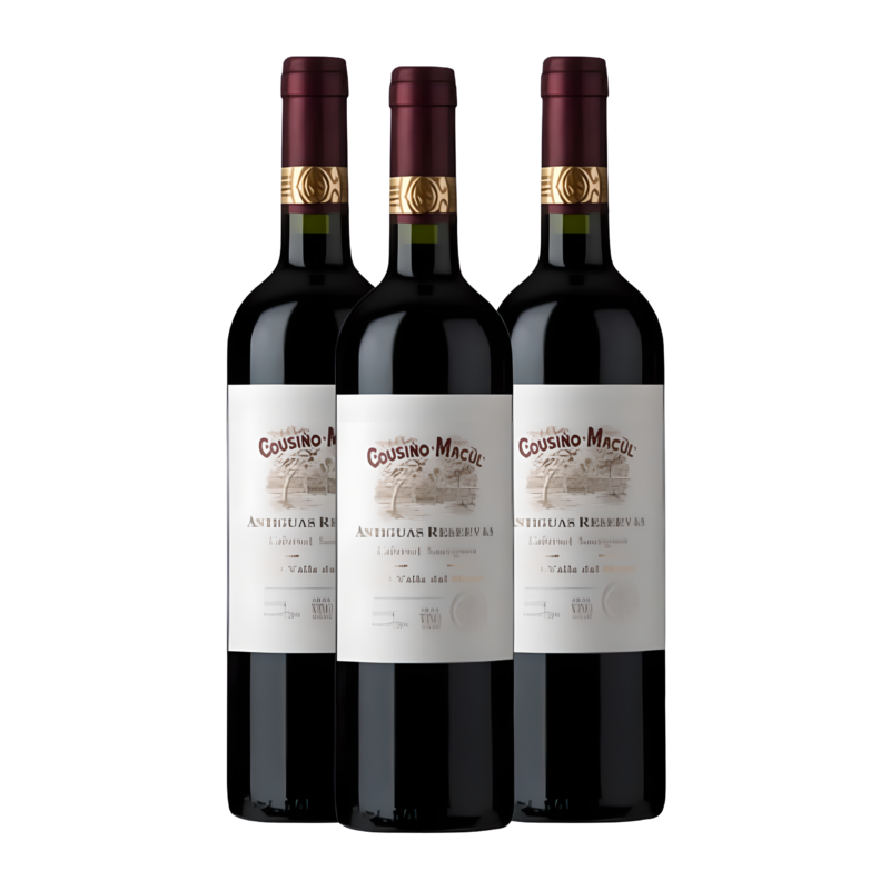 Kit Cousiño Macul 375ml 3Gf Antiguas Reserva Cabernet Sauvignon 2011