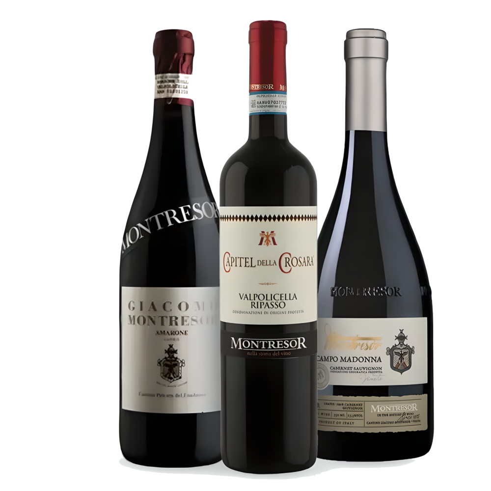 Kit Melhores Vinhos Italianos Montresor Vinhos Região de Vêneto itália