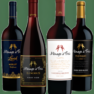 Kit Ménage à Trois Califórnia, Vinhos Americanos Exclusivos