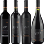 Pack Ventisquero Grey. 01 Ventisquero Grey Glacier Cabernet Sauvignon 2015. Ventisquero Grey Carménère 2014. Ventisquero Grey Syrah 2015. Ventisquero Grey Garnacha, Cariñena, Mataro 2015