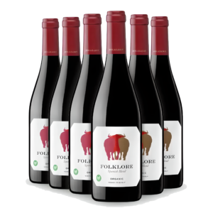 Vinho Espanhol 100% Orgânico Real Compañia Folklore 2019 Caixa com 06 Garrafas 750ml