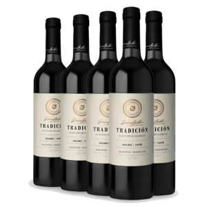 Kit Vinho Tinto Argentino Susana Balbo Tradición Malbec 2019- 5 Garrafas